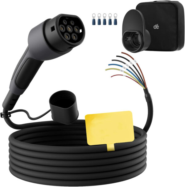 UŻYWANY Kabel do ładowania deAccessories, 11 kW, 3-fazowy, 16 A, 5 metrów