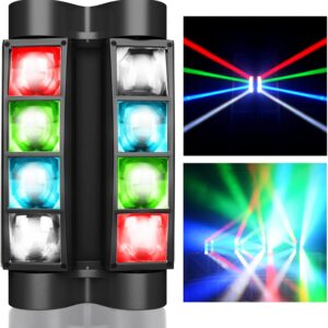 Dyskotekowa lampa Betopper 8x3W RGBW 240V 45W kolorowa lampa sceniczna do imprez z efektami świetlnymi i trybem auto