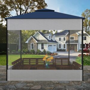 Przezroczysta wodoodporna plandeka SDFVSDF 2x3,5m z oczkami, PVC, Używany