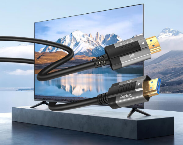 Kabel światłowodowy Siwket HDMI 2.1 8K 20 metrów wysokiej jakości przewód do transmisji obrazu bez strat - obrazek 7