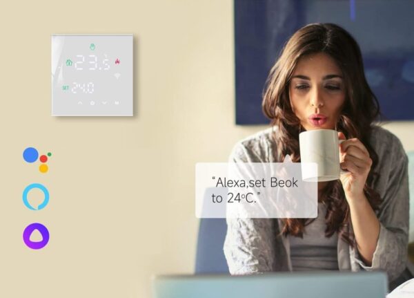 Beok Termostat Smart, WiFi ogrzewanie podłogowe, termostat do podgrzewania wody - obrazek 2