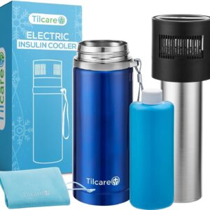 Używany Chłodziarka do insuliny Tilcare USB mobilna lodówka do leków i insuliny, zasilana USB do podróży i codziennego użytku