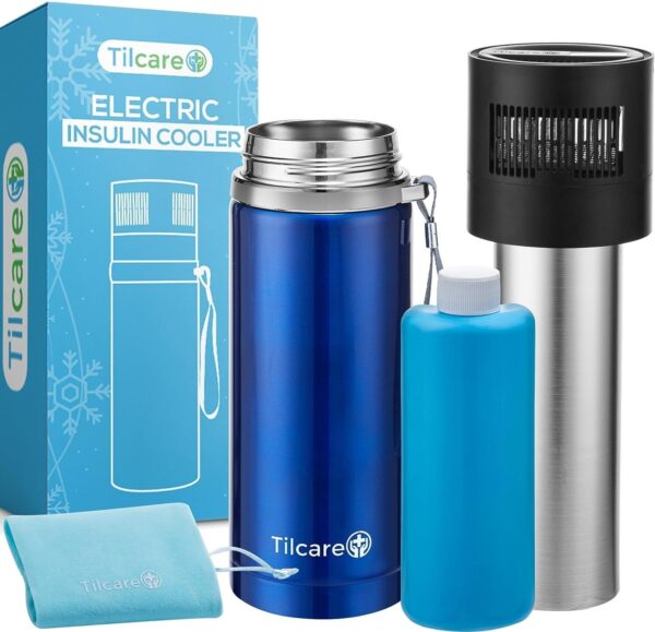 Używany Chłodziarka do insuliny Tilcare USB mobilna lodówka do leków i insuliny, zasilana USB do podróży i codziennego użytku
