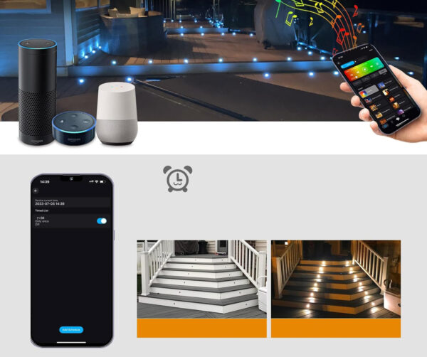 USZKODZONY Zestaw lamp podłogowych GEYUEYA Home D31 WiFi RGBW 31 mm 30 szt. - obrazek 8