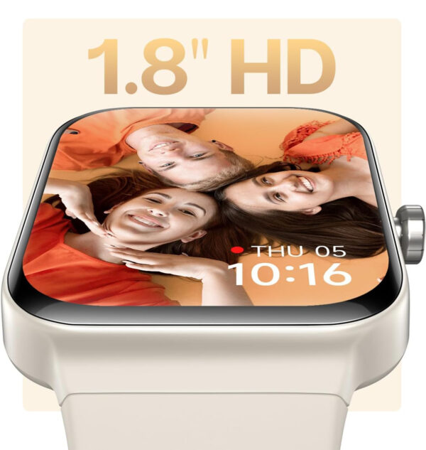 Smartwatch aeac IDW15 1,8'', Alexa, SpO2, sen, krokomierz, khaki - obrazek 2