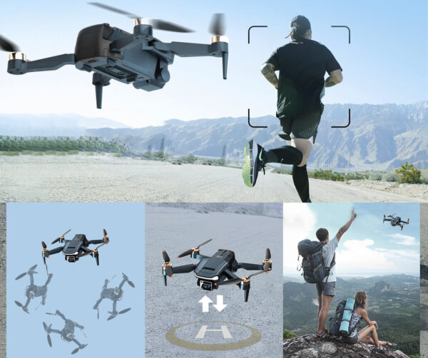 Dron CHUBORY A77 WiFi FPV, 84 minuty, z kamerą 2K HD, 3 baterie - obrazek 4