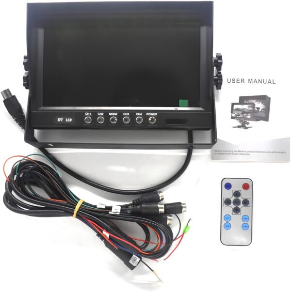 Używany Monitor do kamery cofania samochodowej Pardarsey 9'' 800480HD - obrazek 6