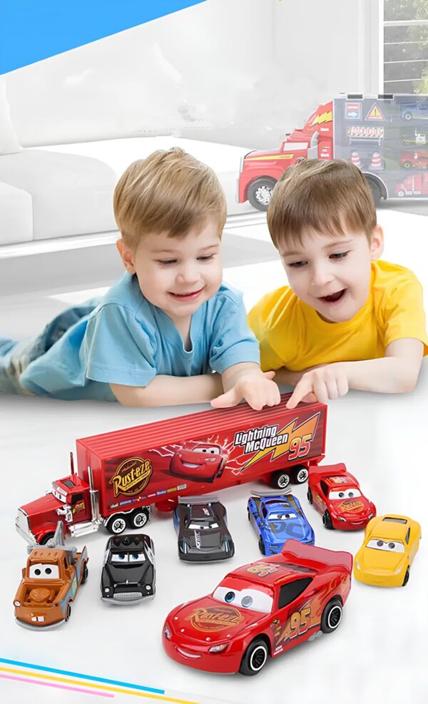 Zestaw z bajki Auta zabawki z kreskówki Auta miniaturowe pojazdy z postaciami z filmu Cars - obrazek 2