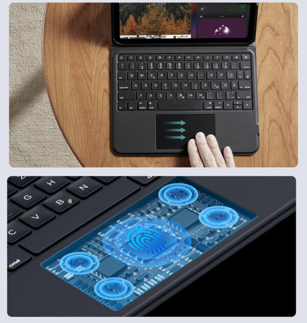 UŻYWANY Etui ESR Ascend 6B005 QWERTZ na klawiaturę iPad Pro 11 Air 5/4 - obrazek 6