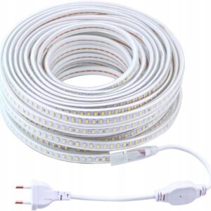 Pcning Taśma LED IP67, 25 m, 120 diod LED/m, biała, 4000 K, z wtyczką EU