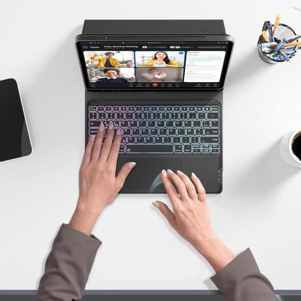 Klawiatura Earto FR150-BK do iPad Pro 12.9" AZERTY bezprzewodowa klawiatura z etui i touchpadem - obrazek 8