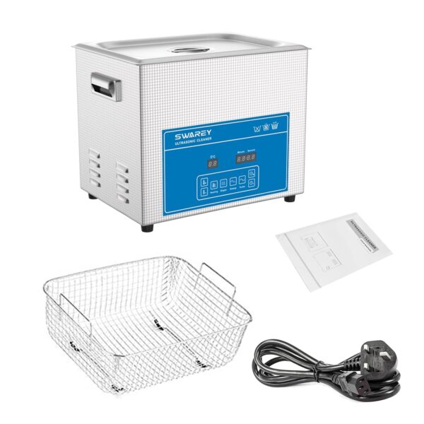 Cyfrowy ultradźwiękowy środek czyszczący SWAREY 15L 360W do czyszczenia narzędzi i części precyzyjnych - obrazek 7