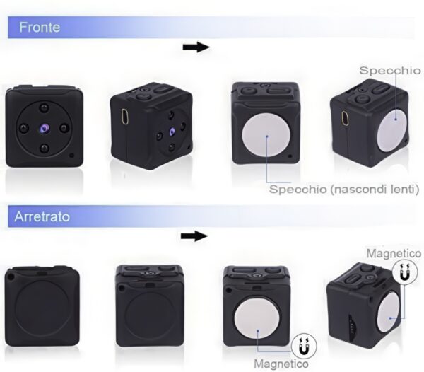 NIYPS Mini telekamera szpiegowska 1080P z baterią, wizją nocną i ruchem - obrazek 3