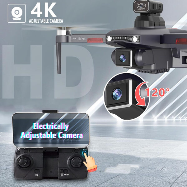 Dron le-idea IDEA31P, 2 kamery 4K, WiFi, z 2 bateriami zdalnie sterowany - obrazek 4