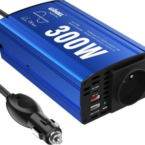 Adapter samochodowy GIANDEL PS-300C, 2x USB 4.8A, AC przetwornica napięcia z gniazdem sieciowym