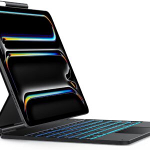 (Brak oryginalnego opakowania) Klawiatura Bluetooth z Etui iPad Pro 13" M4 2024 OMOTON KC011 QWERTZ DE podświetlana