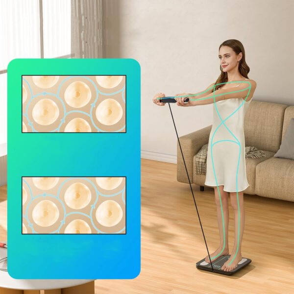 Waga podłogowa Healthkeep, na Androida i iOS, 180 kg inteligentna waga łazienkowa Bluetooth analiza składu ciała - obrazek 9
