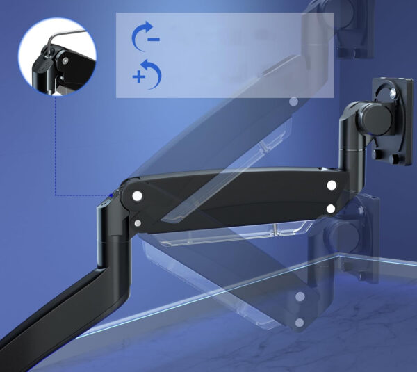 Używane Ramię do monitora PUTORSEN FPT80B-C012X, 22-57", VESA, czarne - obrazek 7