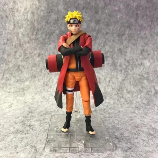 Figurka Naruto Uzumaki z zabezpieczeniem 15 cm kolekcjonerska postać z anime Naruto z podstawą i detalicznym wykonaniem - obrazek 3