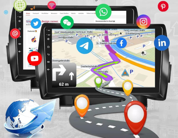Radio samochodowe NHOPEEW Android dla Forda Kuga,1080p, Wi-Fi, 2х64G - obrazek 7