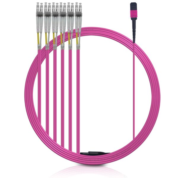 Kabel światłowodowy XWYWX MPO-LC 12 włókien 20m kabel optyczny sieciowy - obrazek 3