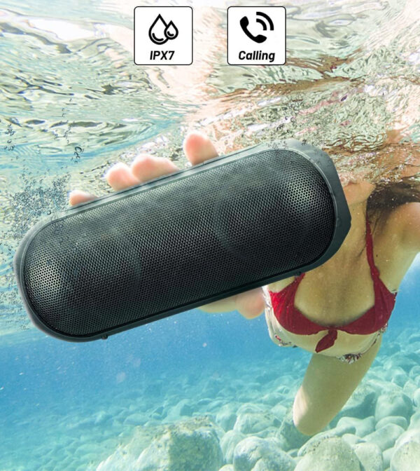 Głośnik Bluetooth NOTABRICK z oświetleniem RGB, 30 W, IPX7, czarny - obrazek 2