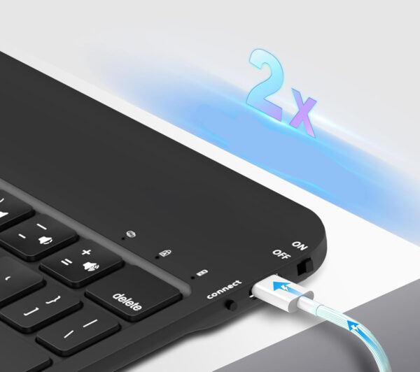 POWYSTAWOWA Klawiatura Nuflaz X7 do iPad Air 11 (M2 2024/M3 2025), Air 5/4 - obrazek 2