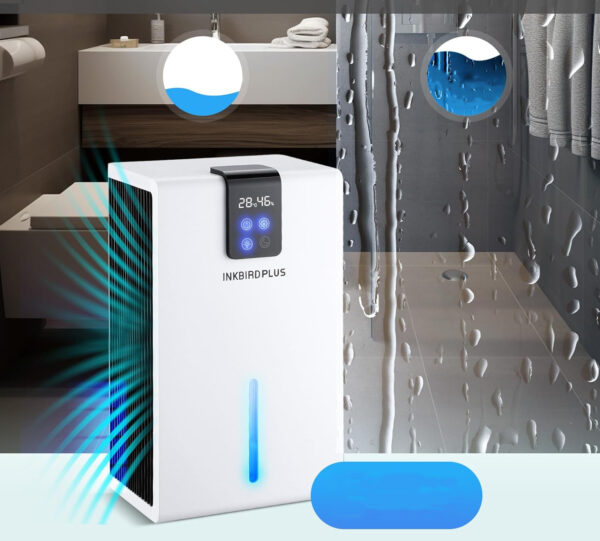 Osuszacz powietrza INKBIRD, 2800 ml, 30 dB, 90 W - obrazek 2