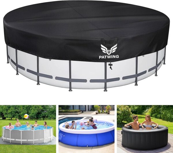 Pokrywa basenowa PATWING OUTDOOR LIVING, Oxford 600D, 390/460x20cm