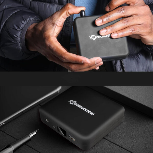 Męska kurtka ocieplana ANTARCTICA GEAR 16000 mAh, rozmiar 2XL, czarna - obrazek 4