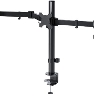 Stojak na trzy monitory BONTEC MDM003, 13-24'', do 10 kg uchwyt biurkowy z regulacją wysokości
