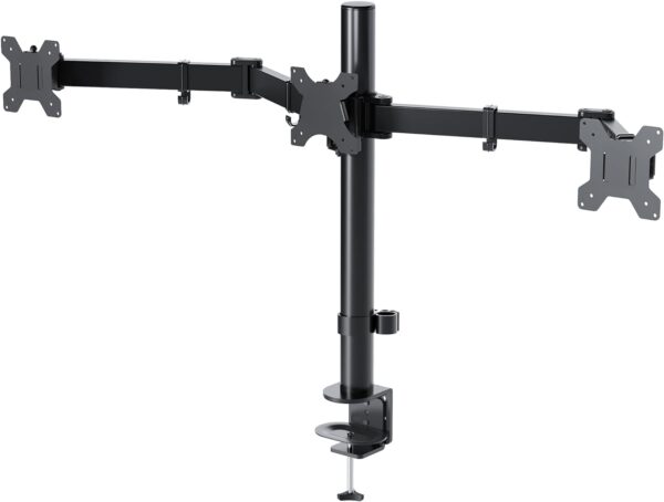 Stojak na trzy monitory BONTEC MDM003, 13-24'', do 10 kg uchwyt biurkowy z regulacją wysokości