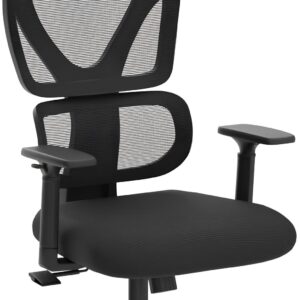 POWYSTAWOWY Krzesło ergonomiczne obrotowe biurowe KERDOM KD-9070-F czarne