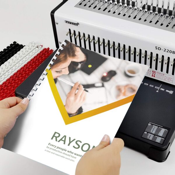 Uszkodzona Profesjonalna maszyna do oprawy RAYSON SD-220B, na 400 arkuszy - obrazek 4