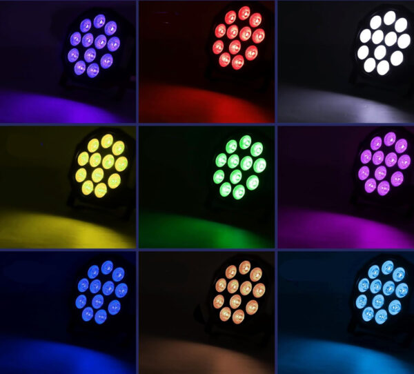 Uliczny reflektor GdjRttk, RGBWA UV 12 LED, 5500 mAh, 4 sztuki - obrazek 6