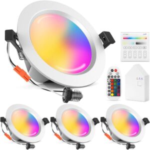 Zestaw Smart LED 9W 4" WiFi+BT 10 szt. panel dotykowy smart hub