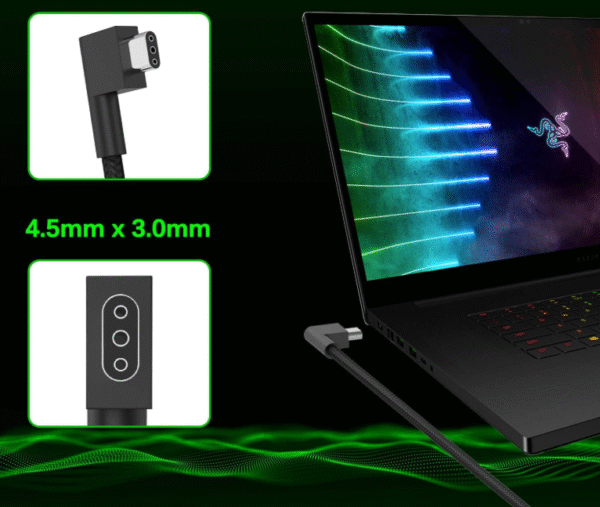 POWYSTAWOWA GaN ładowarka do laptopa Razer Blade szybka ładowarka USB-C - obrazek 7