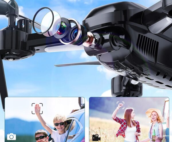 Quadcopter Wipkviey T6, FPV z kamerą HD 1080p z WiFi 2,4G, 2 baterie - obrazek 5