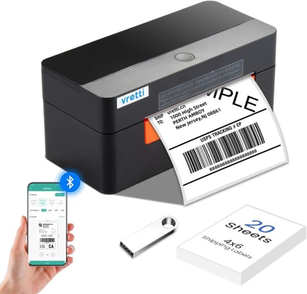UŻYWANA Drukarka Etykiet Vretti Bluetooth 4x6, dla małych firm