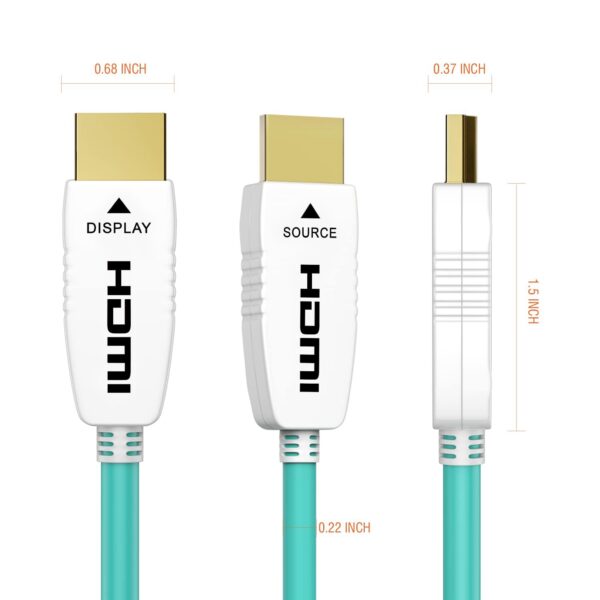 Kabel HDMI 8K Fiber Optic RUIPRO 12M HDMI 2.1 Ultra High Speed 48Gbps 8K@60Hz 4K@120Hz - obrazek 6