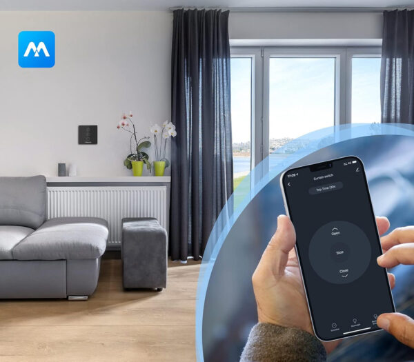 Przełącznik rolet okiennych Maxcio, 10 A, 220 V, WiFi, zestaw 4 szt. - obrazek 5