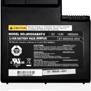 Akumulator HUBEI M560ABAT-8 do CLEVO M570TU, 14,8 V, 4400 mAh