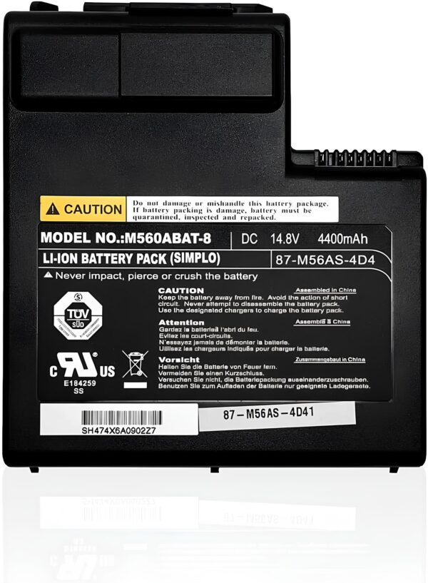 Akumulator HUBEI M560ABAT-8 do CLEVO M570TU, 14,8 V, 4400 mAh