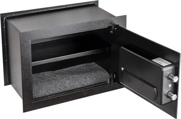 Sejf ścienny Genie Hand średni 20x37x27cm kod i klucz system antywłamaniowy - obrazek 3