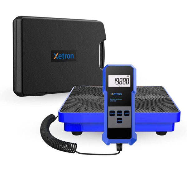 Waga czynnika chłodniczego Xetron SRC-200, 100kg Elektroniczna LCD, HVAC