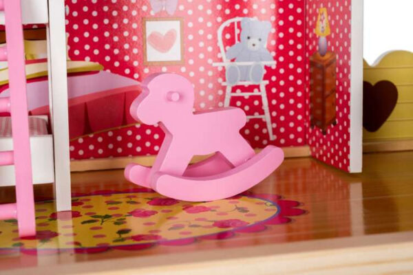 Domek drewniany dla lalek - willa D11252 - obrazek 10
