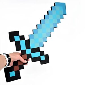 Diamentowy miecz Minecraft z elastycznej pianki EVA 45 cm