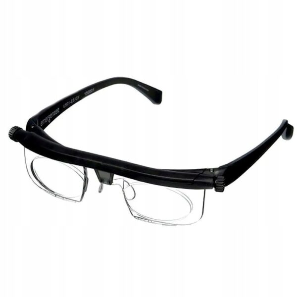 Okulary Dial Vision z regulowanymi soczewkami uniwersalne okulary do czytania i dali, z płynną regulacją dioptrii