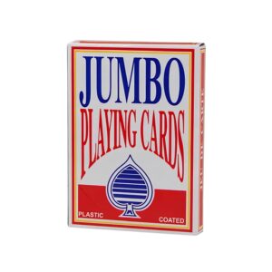 Karty duże Jumbo 28x21 cm duże ogromnymi kartami stajesz królem sytuacji twoi przeciwnicy będą zastanawiać