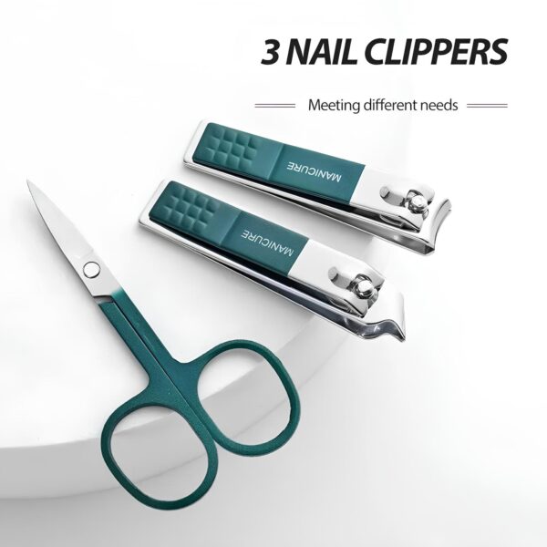 Zestaw do manicure i pedicure 6 elementów w etui kompaktowy zestaw do pielęgnacji paznokci - obrazek 3